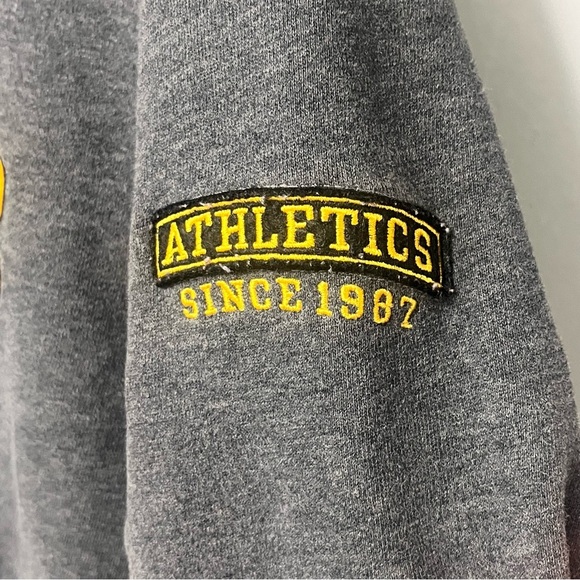 vintage aeropostale crewneck sweater gray yellow cotton poly blend fall y2k - Picture 3 of 13